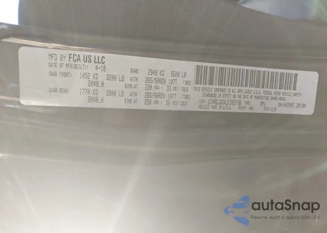 2018 Dodge Durango Gt Awd из США, поврежденный, VIN 1C4RDJDG4JC385796